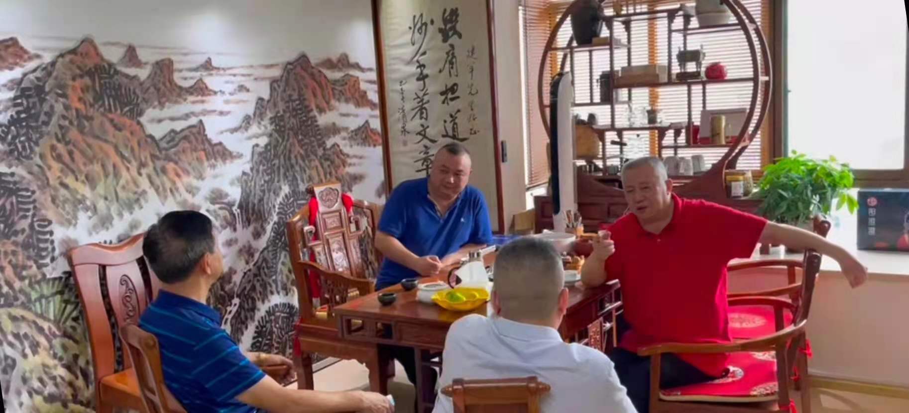 唐之享在湖南省企业文化促进会调研 彭崇谷、曾昭才、谢建军等陪同