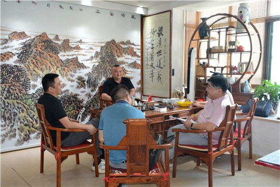 湖南成美广告有限公司总经理彭建星拜访湖南省企业文化促进会