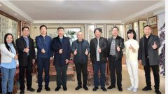 省贸促会伍登国在省企业文化促进会调研 谢建军 伍继延陪同调研