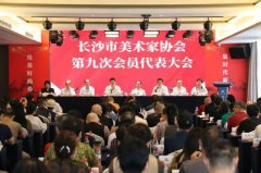 <b>长沙市美术家协会第九次会员代表大会召开，卢雨当选新一任主席</b>